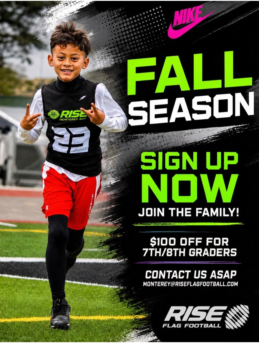 Fall Flag Football for LAMS Students with Monterey Bay Rise!