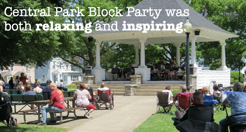 The Park Was Nearly Full for Much of the Block Party 🎶