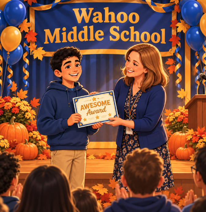 Wahoo Middle School AWESOME Awards