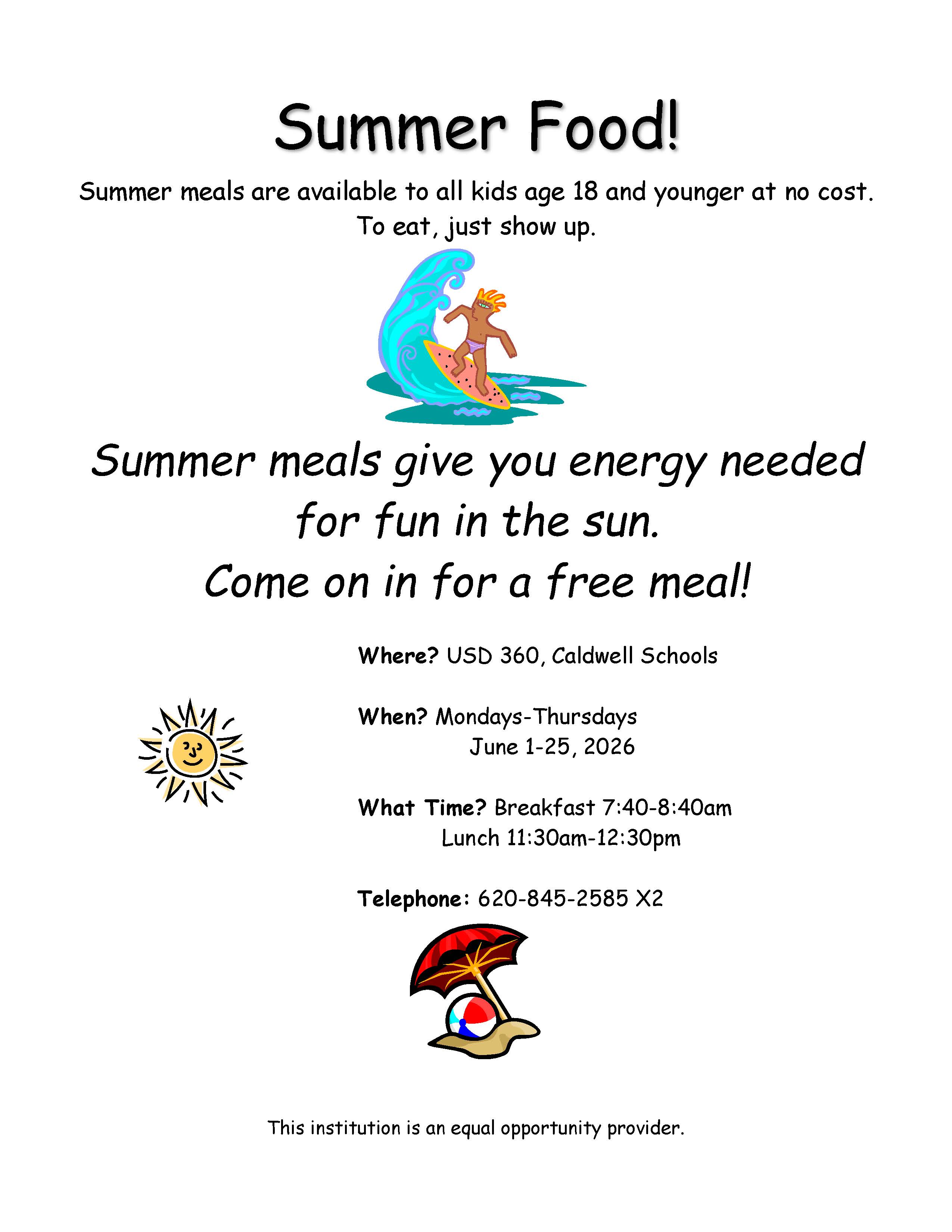 2026 Summer Food Service Program