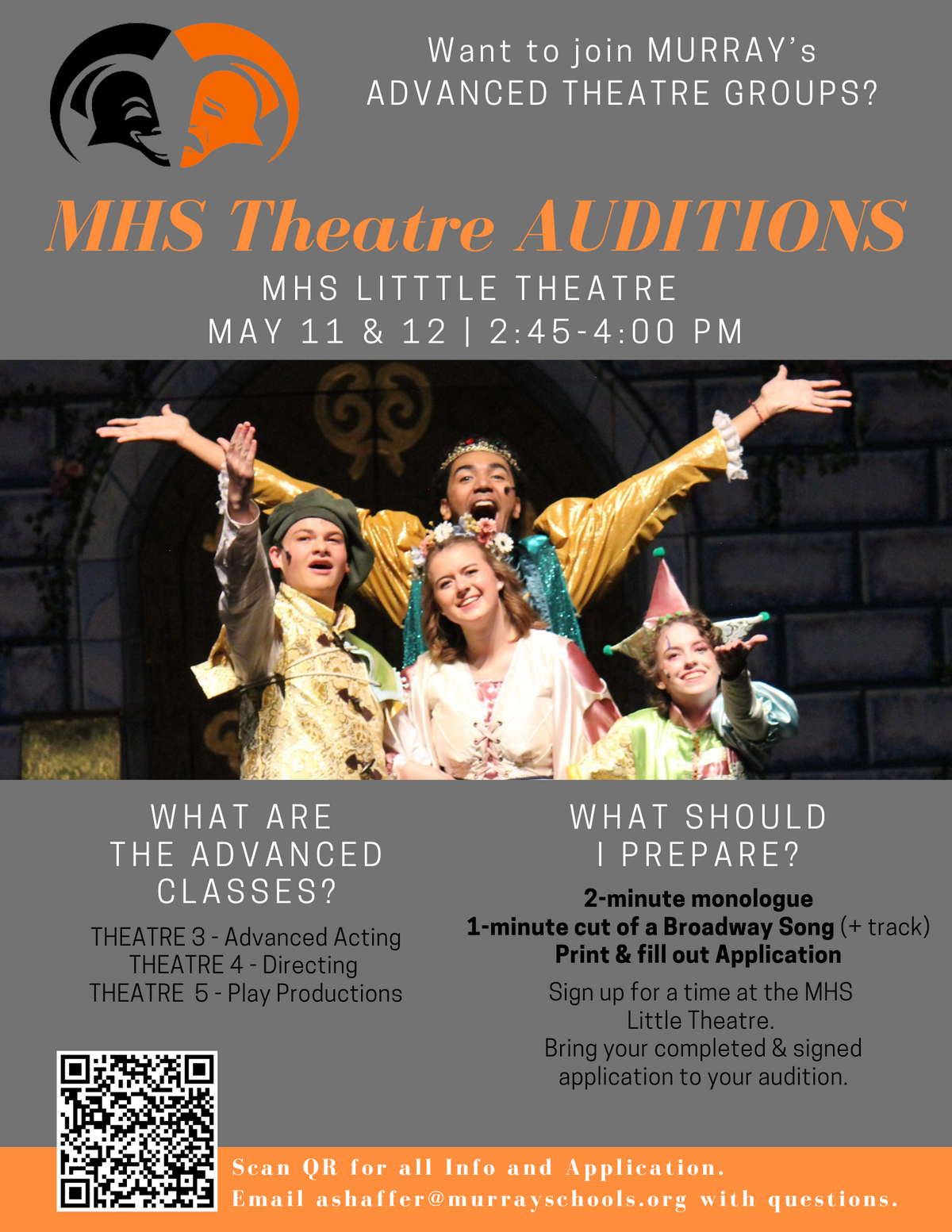 MHS Theatre Auditions! 