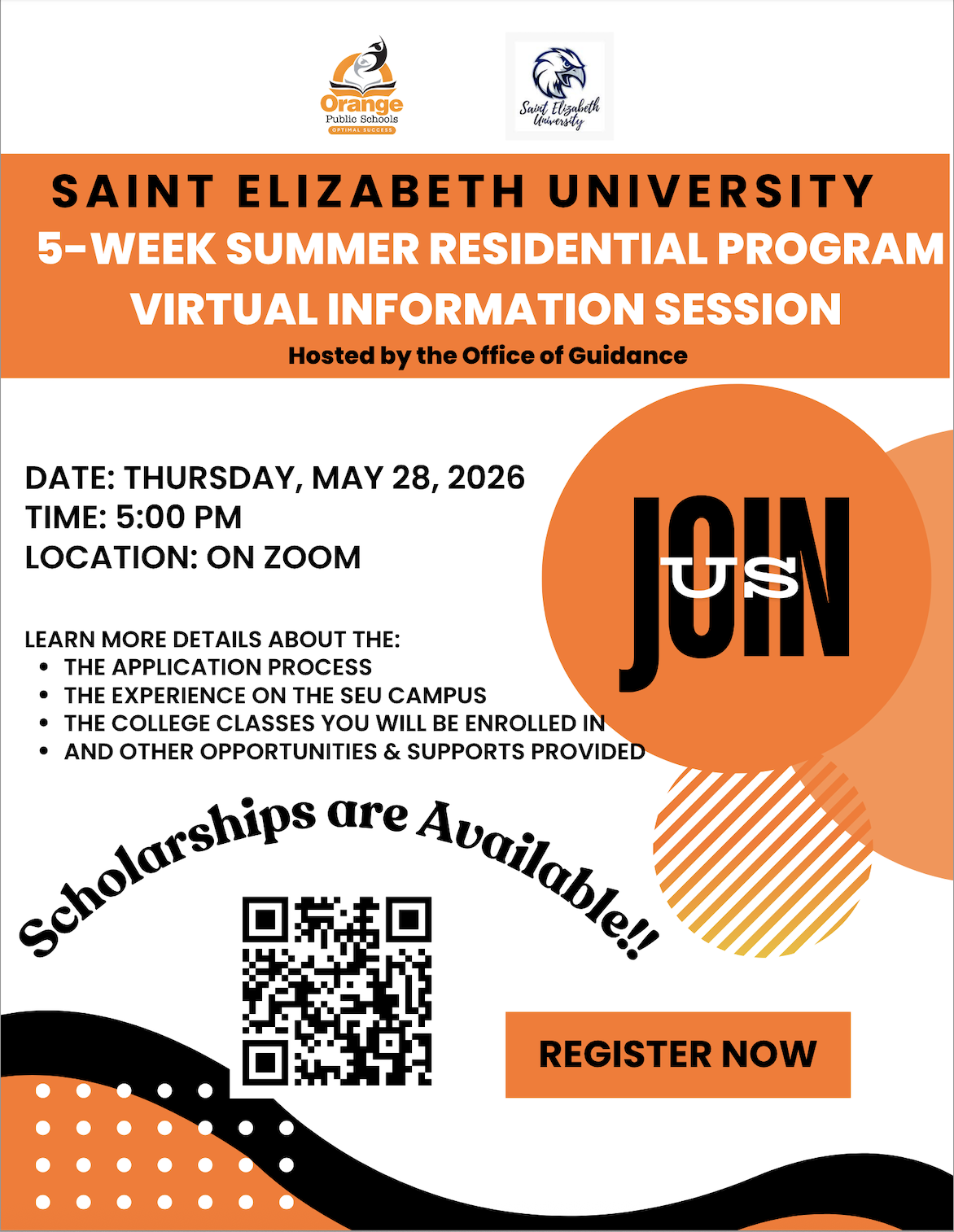 Saint Elizabeth University 5 - Week Summer Residential Program Virtual Information Session