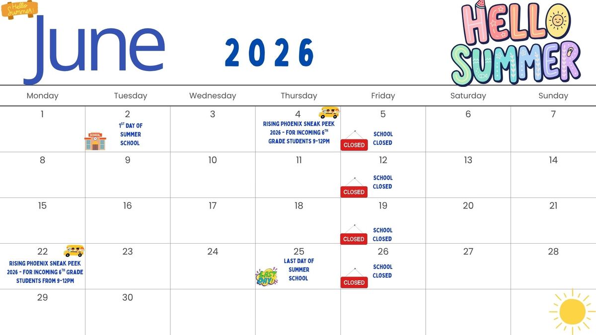 June Calendar 