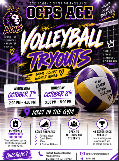 Volleyball Tryouts!