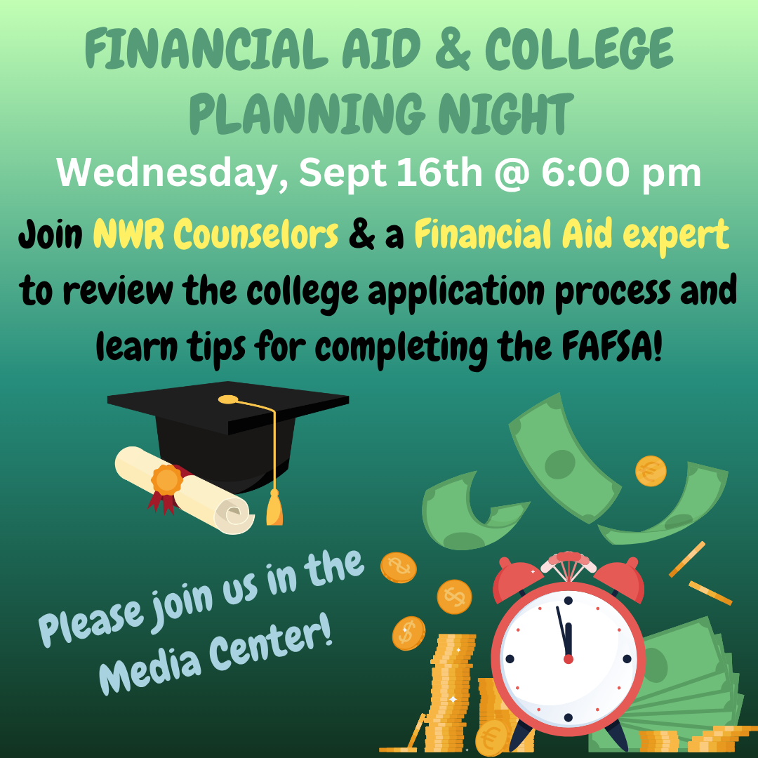 Financial Aid Night - Wednesday, Sept 16