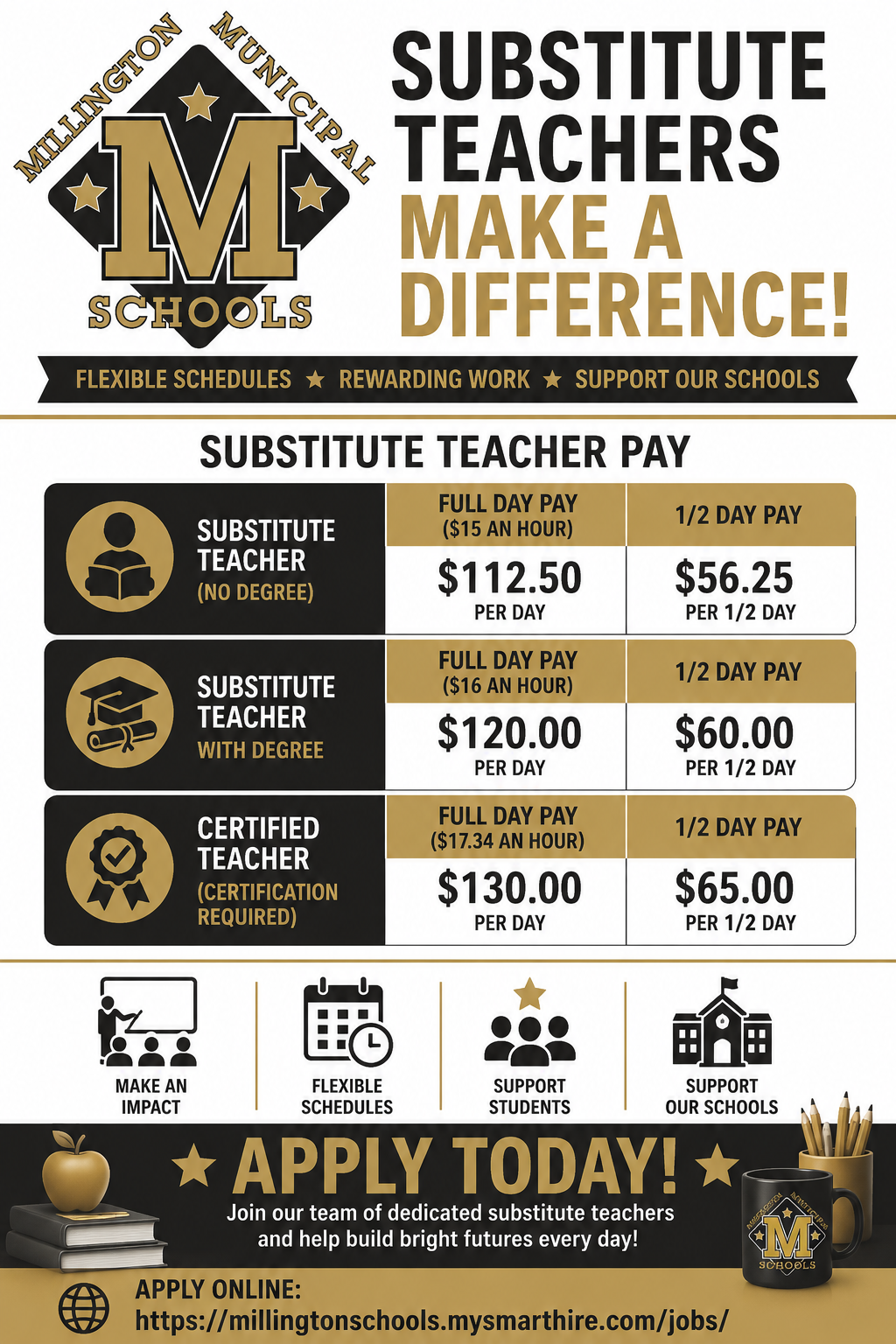 🍎 We are hiring Substitute Teachers! 🍎