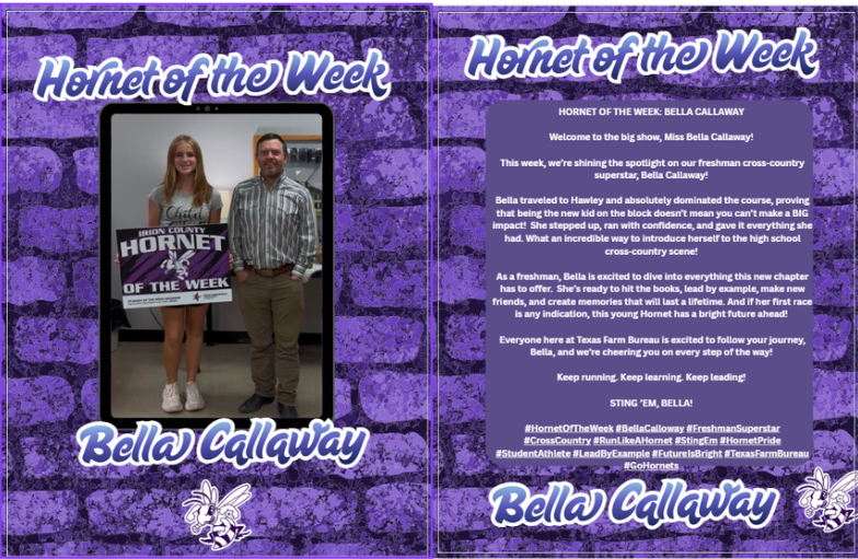 HORNETS OF THE WEEK