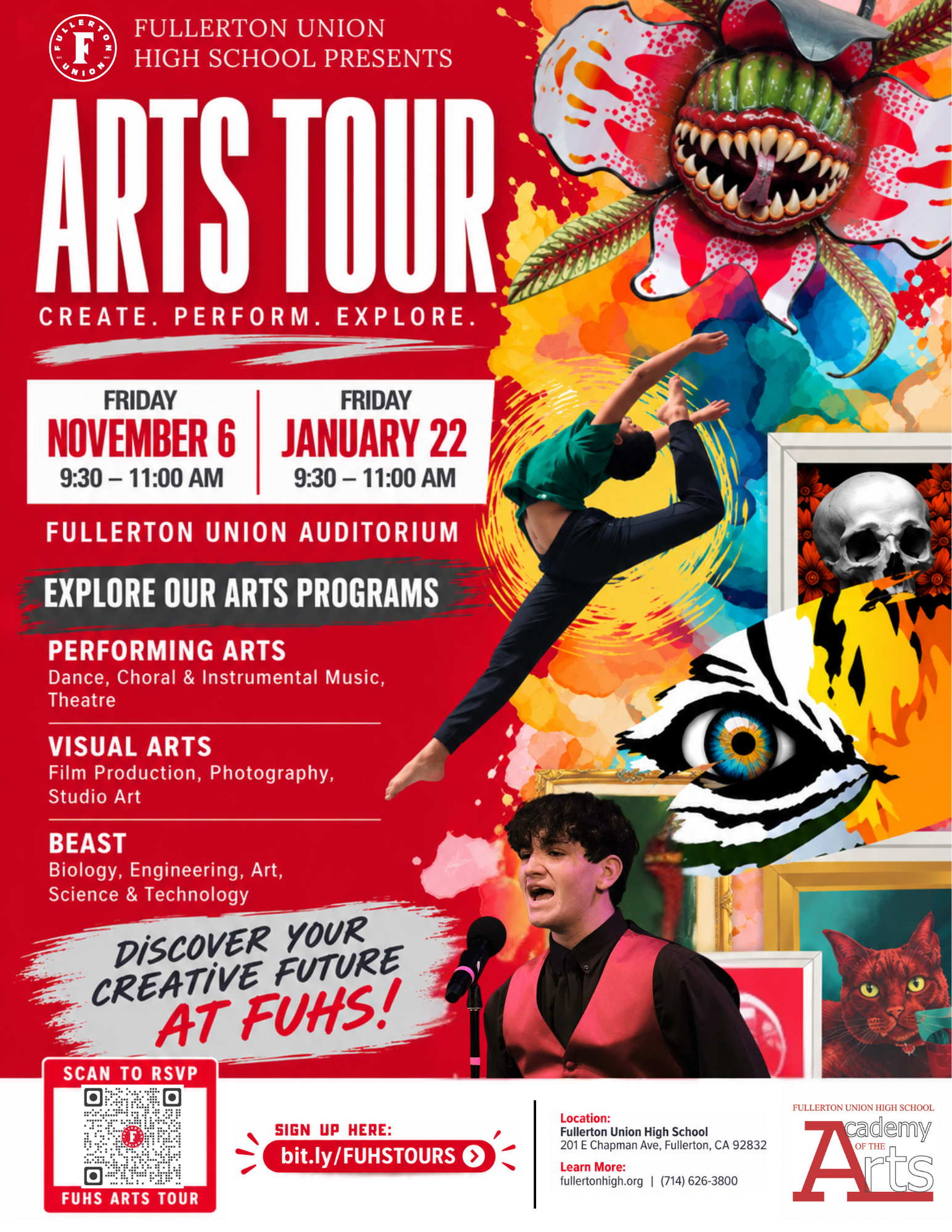 Explore Fullerton! Upcoming Campus & Arts Tours