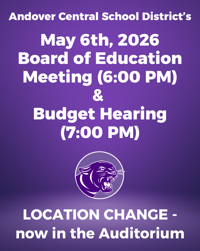 Important Update: Location Change for Tonight’s Board of Education Meeting and Budget Hearing