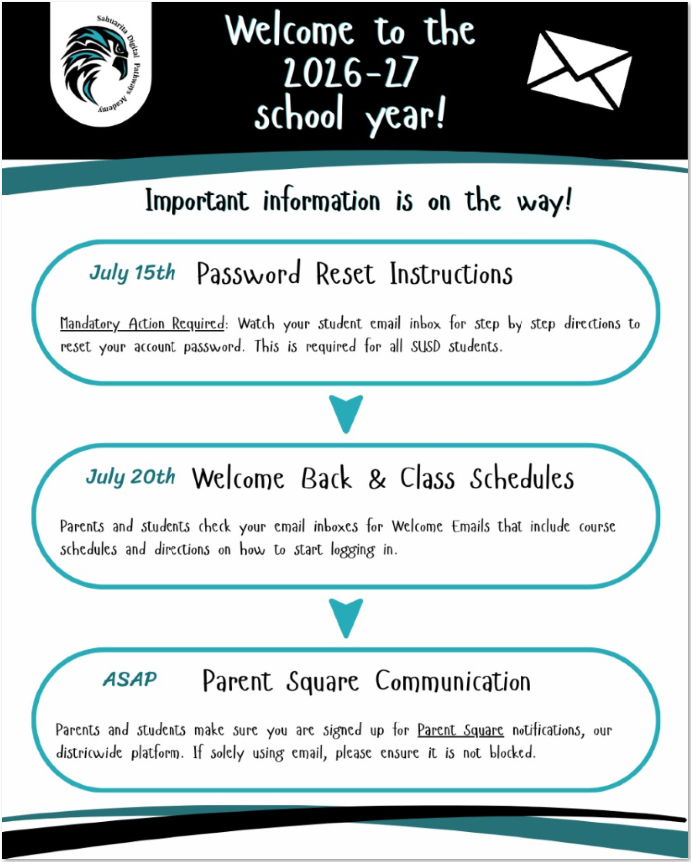 2026-27 Welcome Back Information