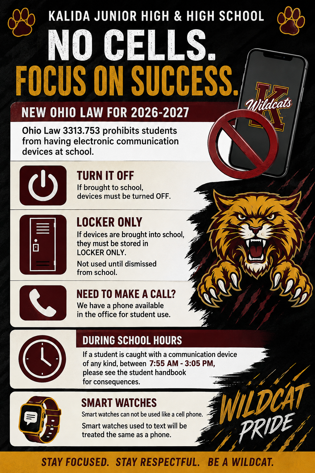 New Cell Phone Policy