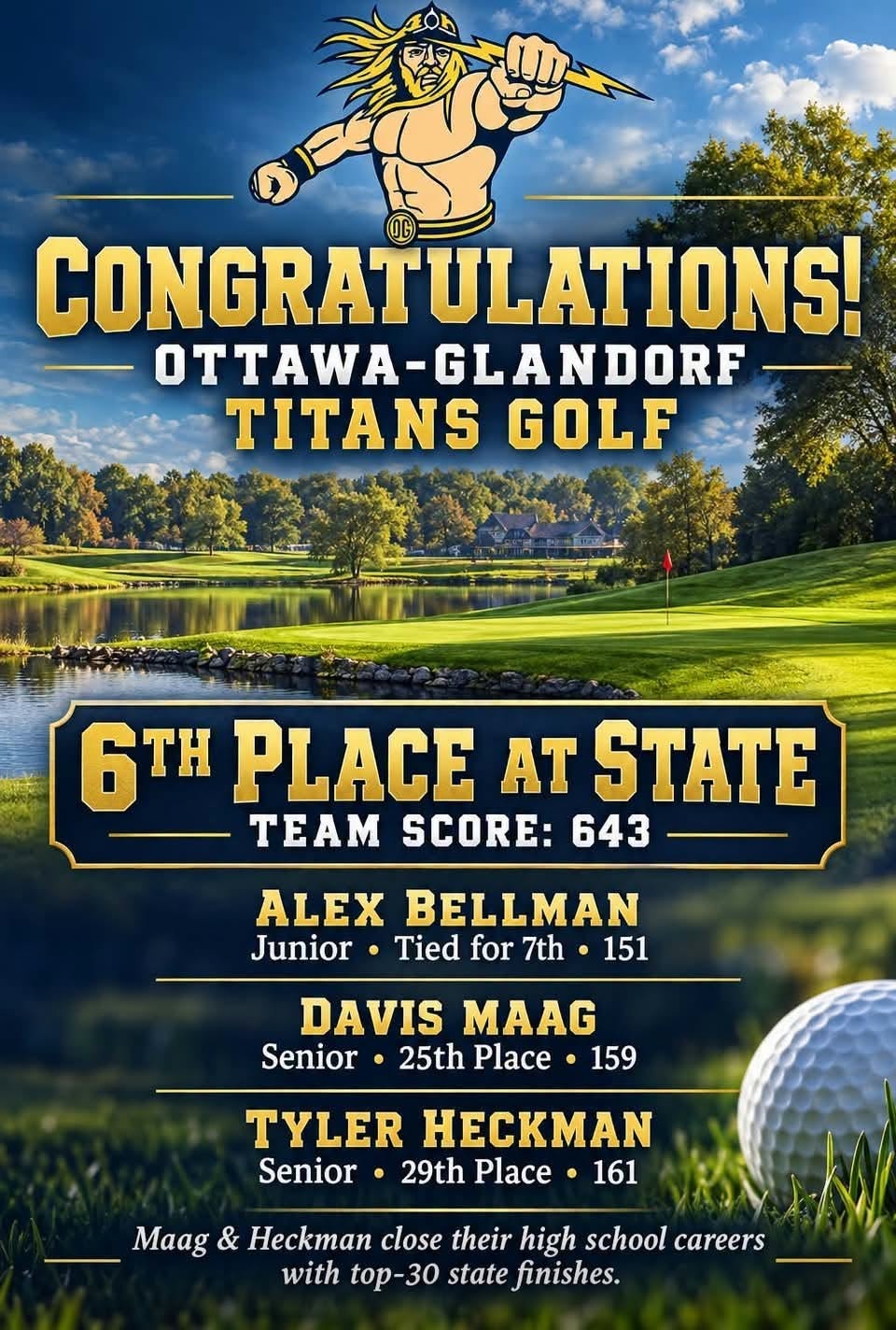 Titan Golf at State!!!