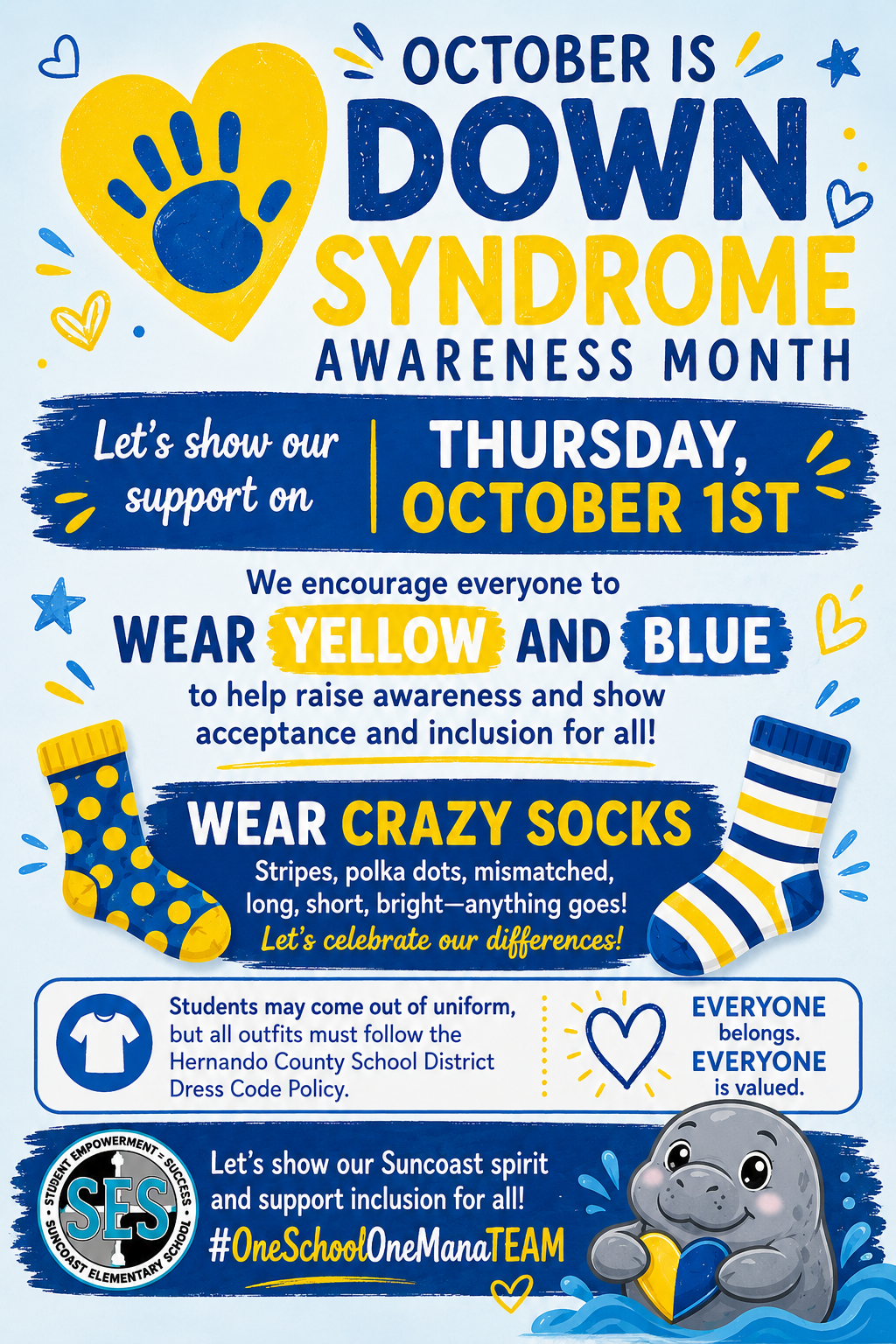Reminder: October is Down Syndrome Awareness Month