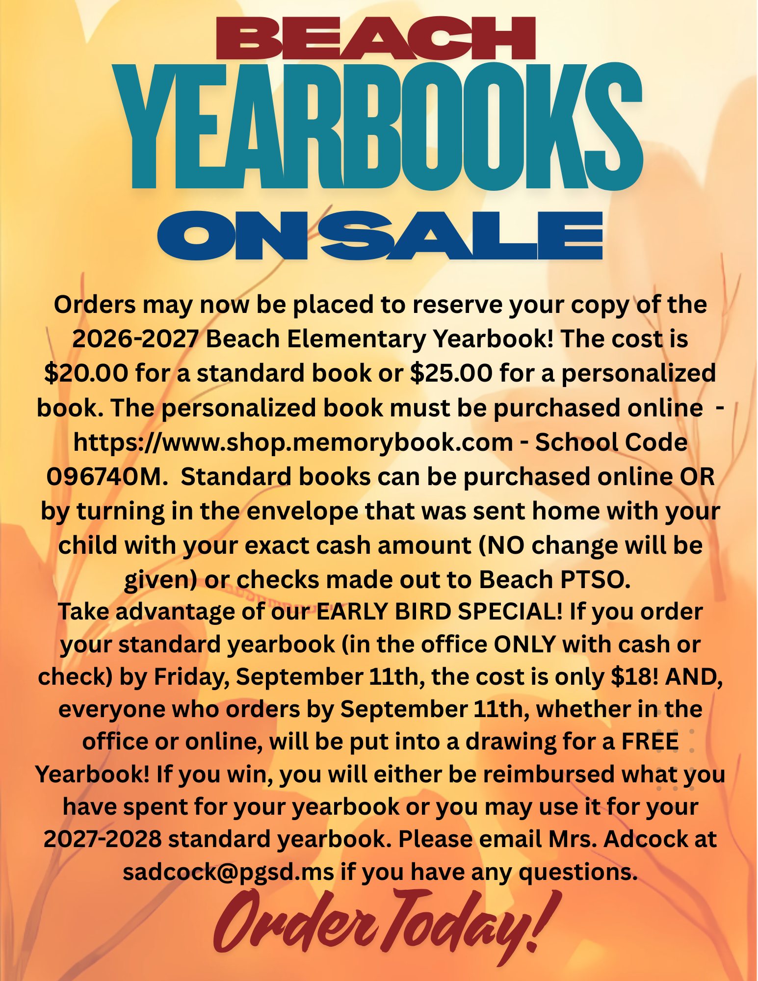 Yearbooks on Sale Now!