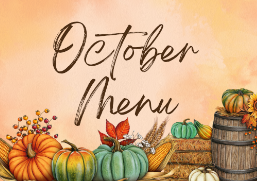 October Lunch and Breakfast Menu