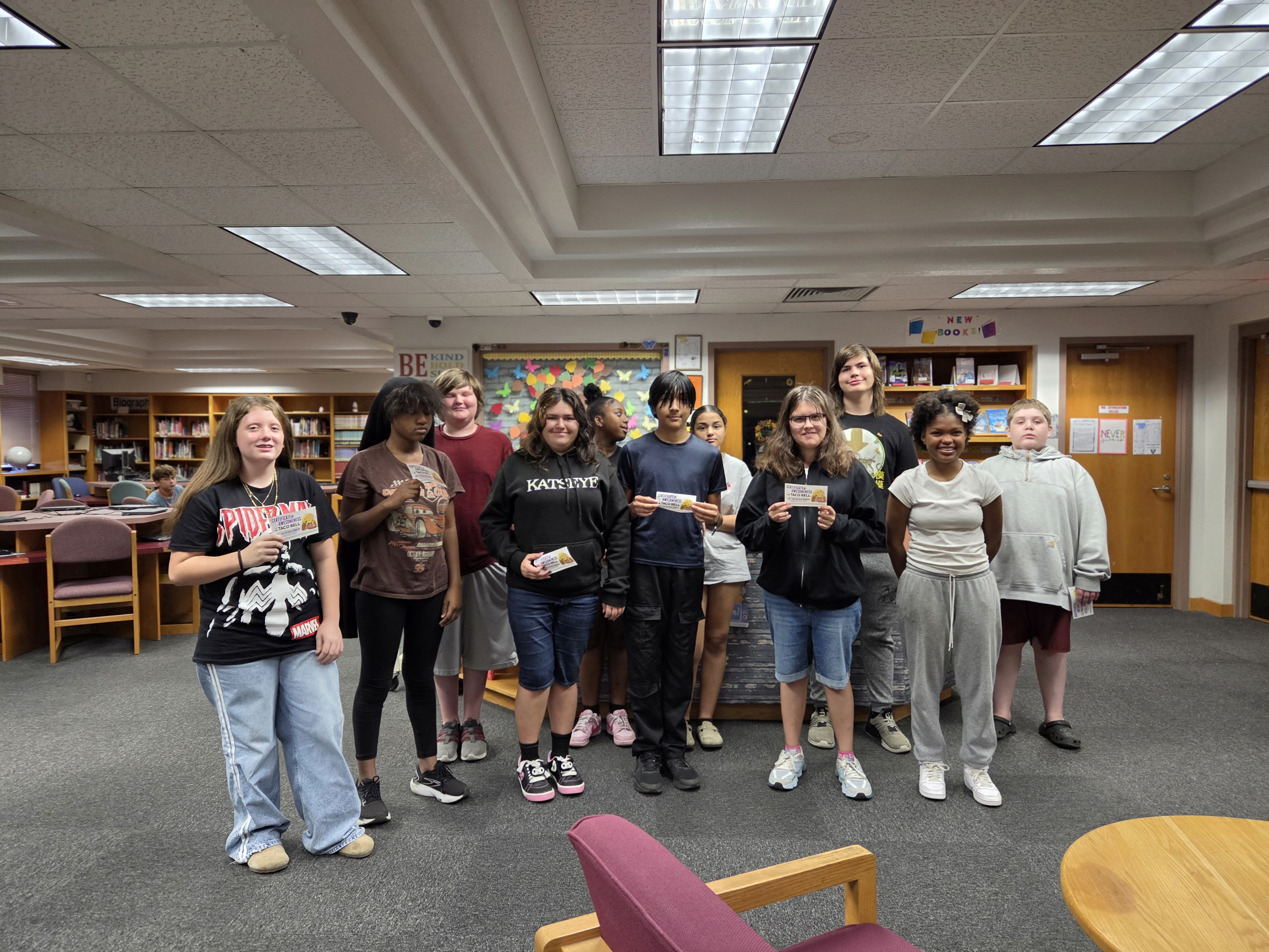 HMS Library Legends Weekly and Monthly Reading Reward Winners