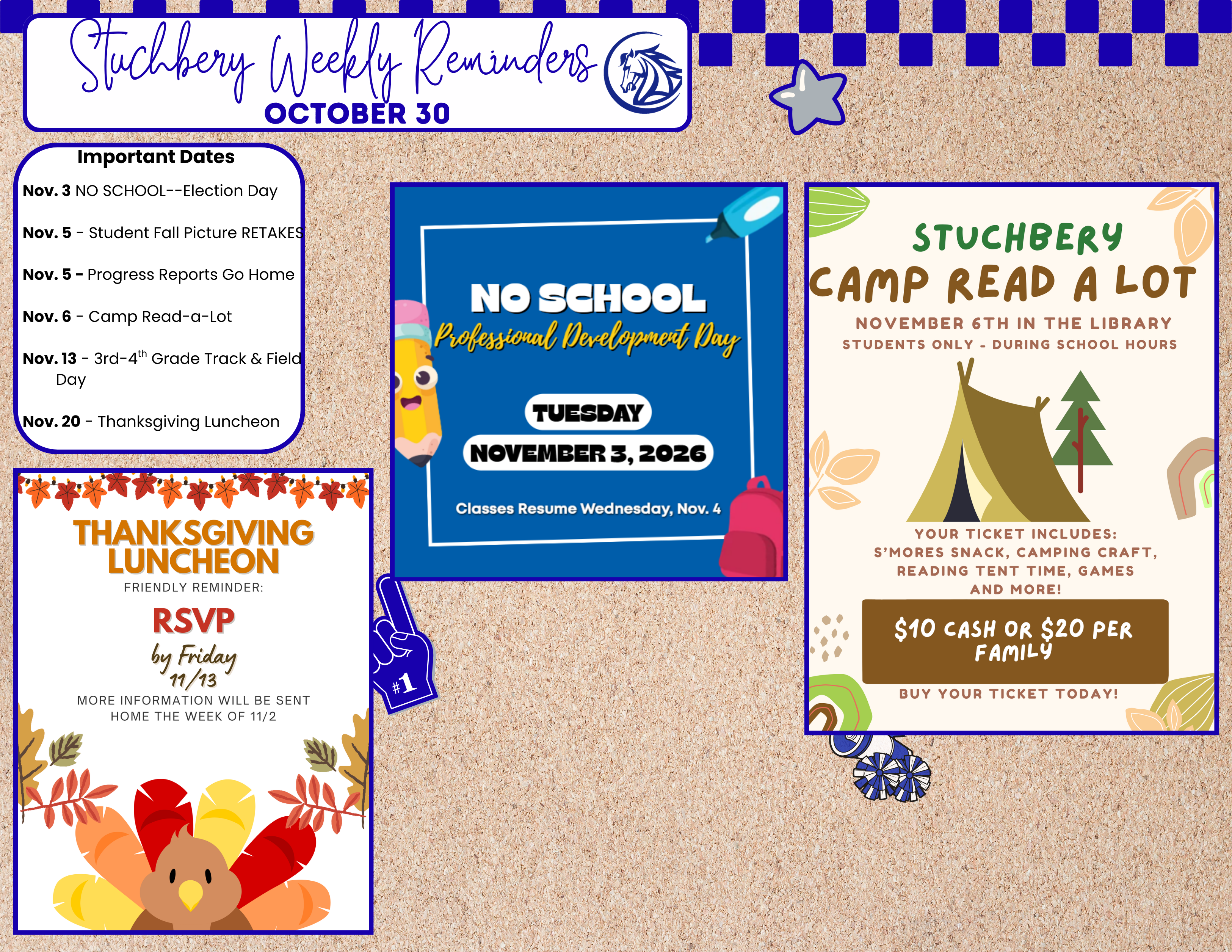 Stallion Weekly Reminders Oct. 30