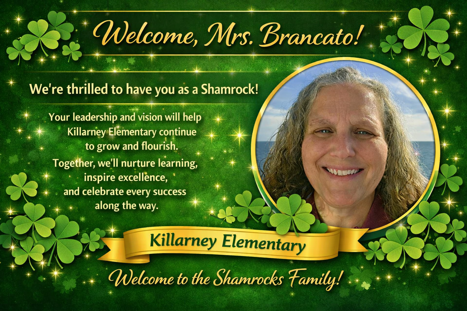 Welcome, Mrs. Brancato!