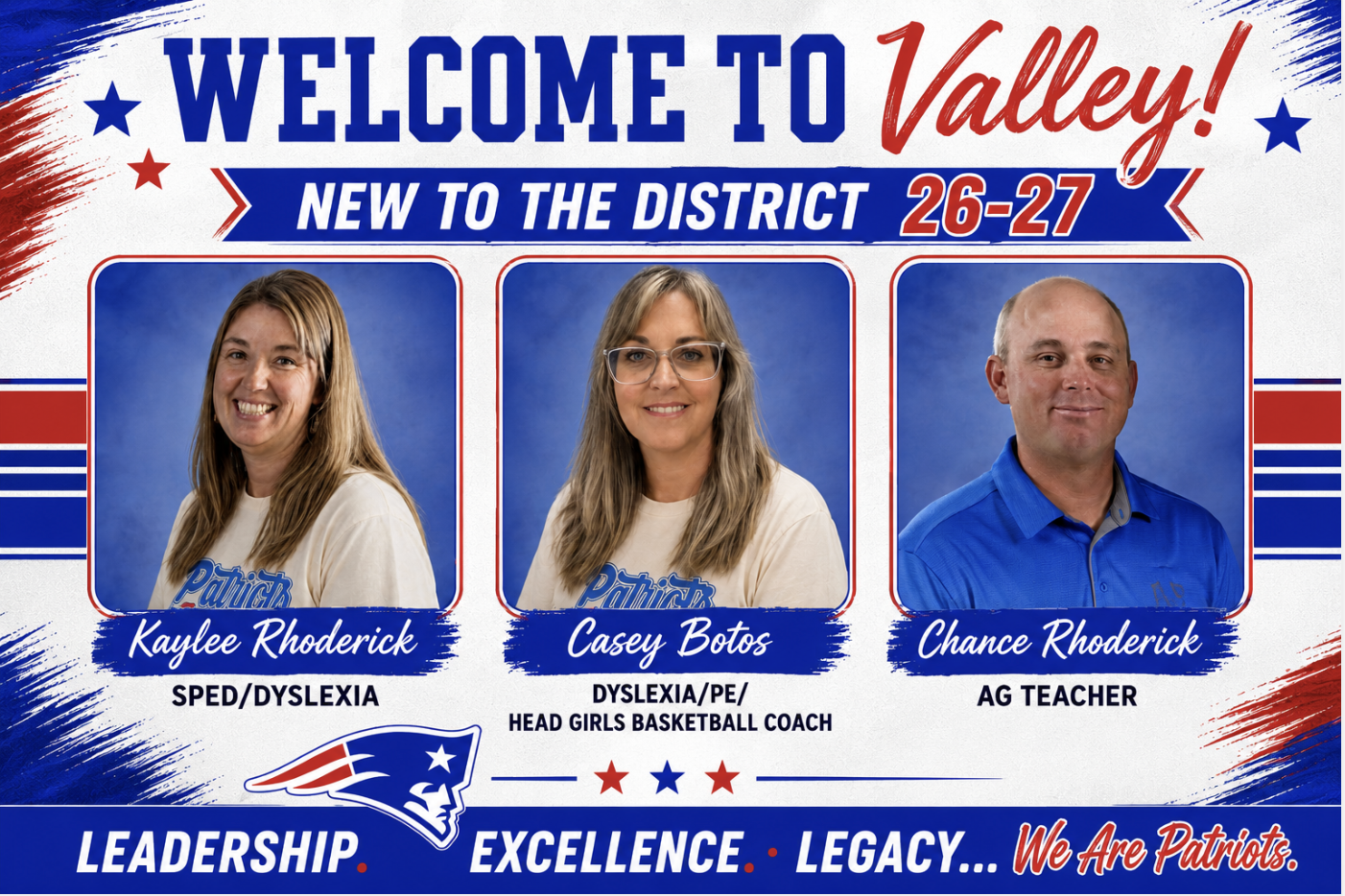 Welcome to the Valley Family
