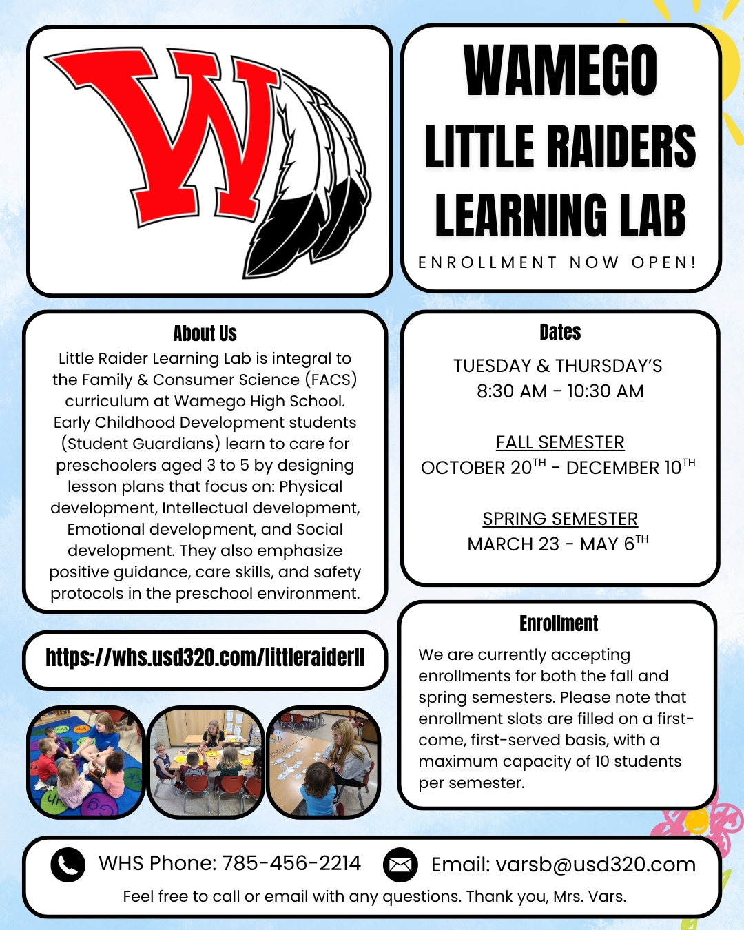 Little Raider Learning Lab Enrollment