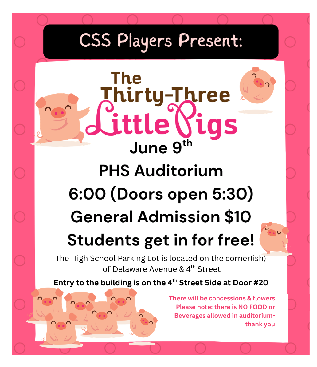 CSS Players take their show on the road to PHS Tonight!!