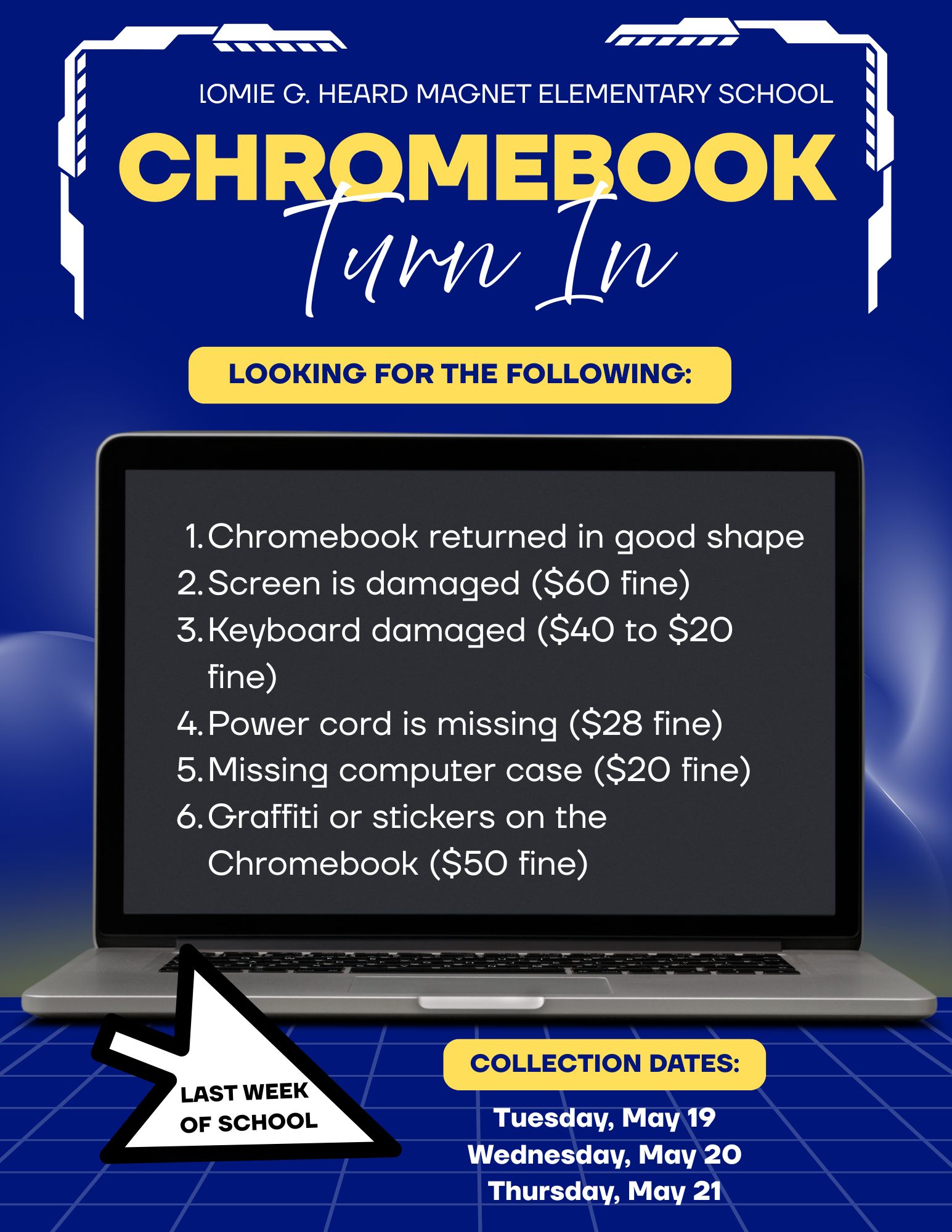 CHROMEBOOK TURN IN
