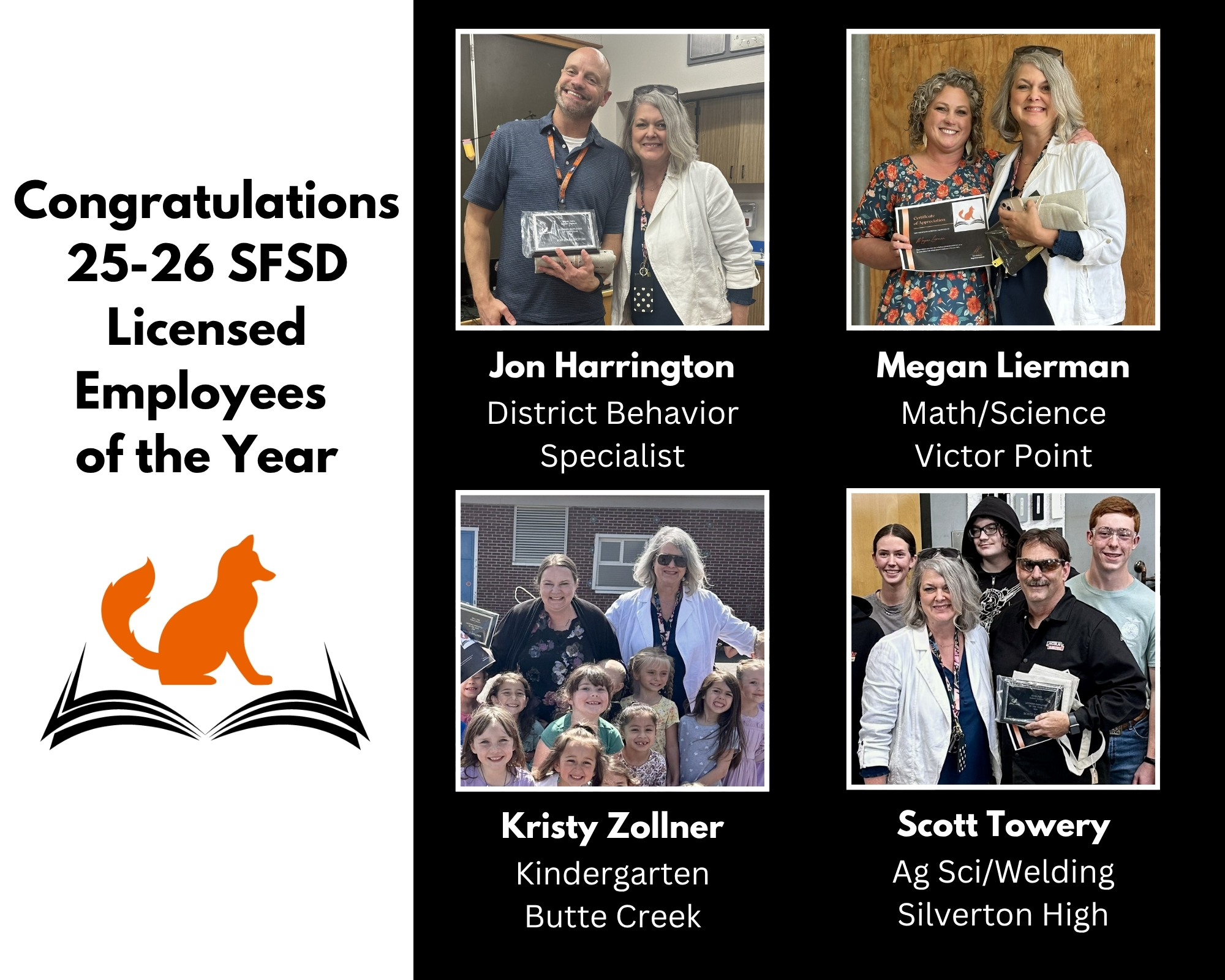 SFSD 2026 Licensed Employees of the Year