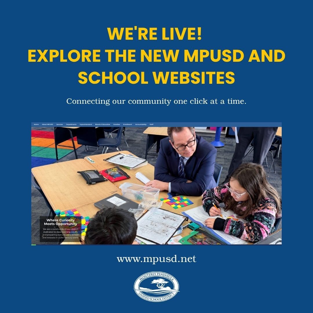  NOW LIVE: MPUSD Enhanced and Improved District and School Websites