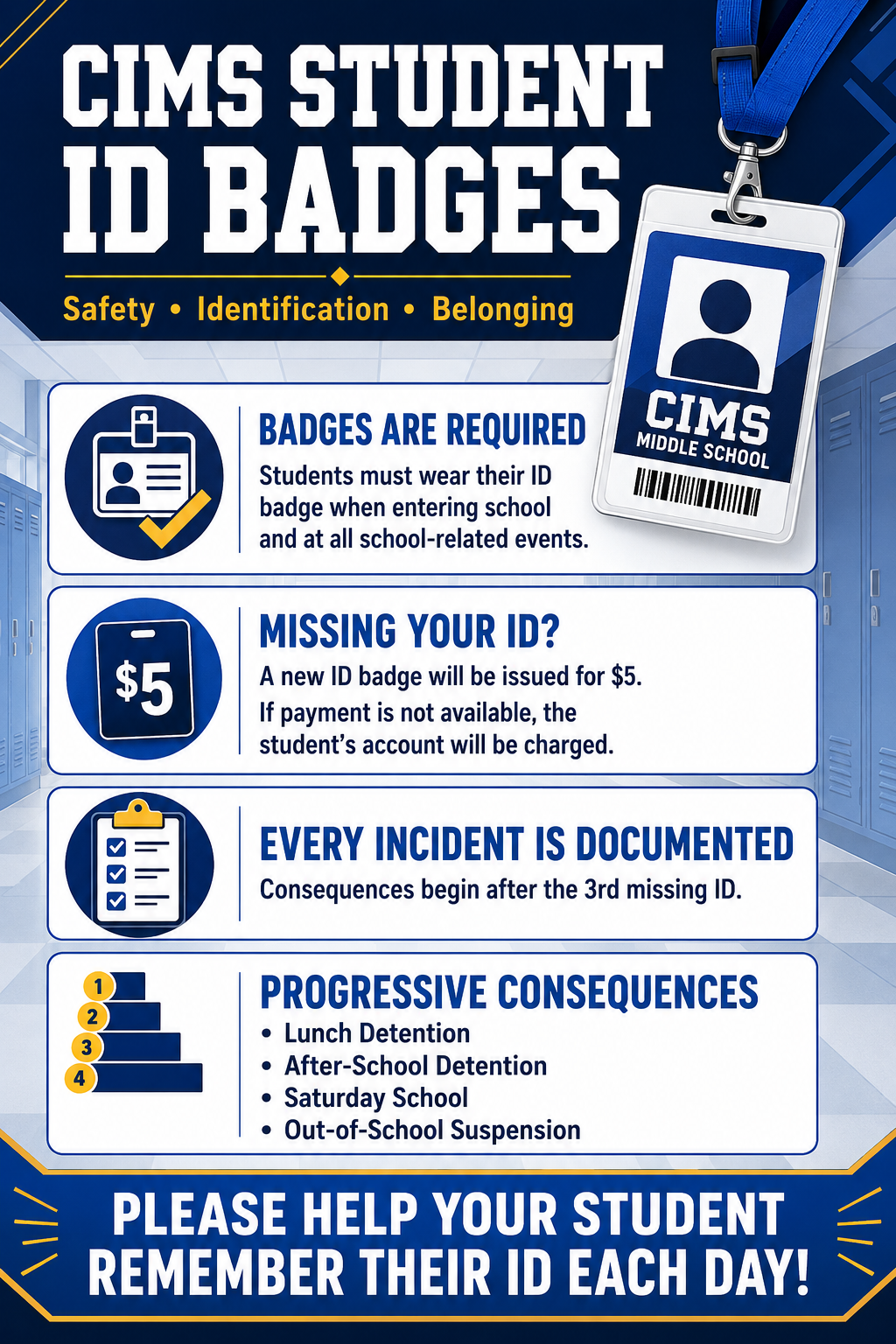 CIMS Student ID Badges 