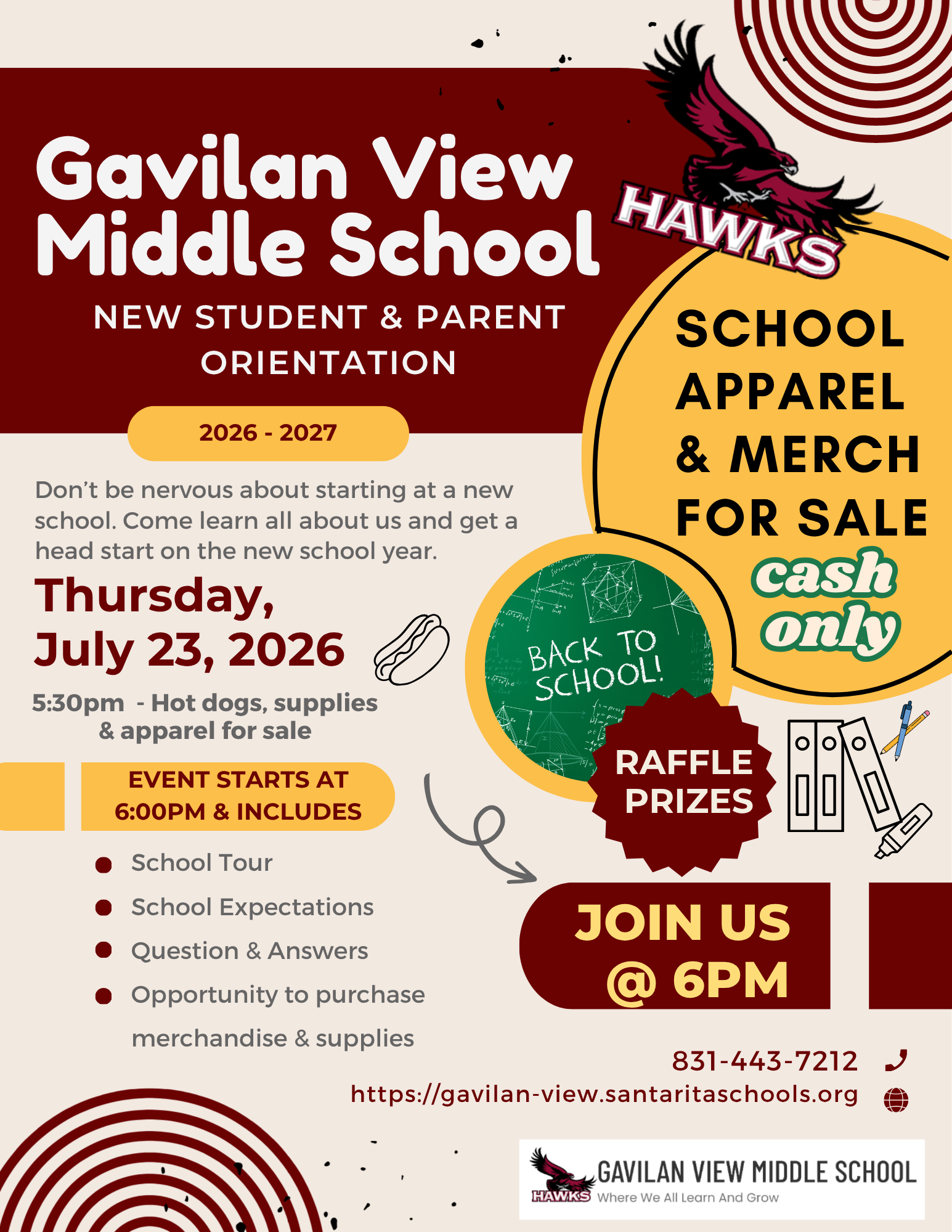 🗓️ Save the Date: New Student & Parent Orientation!