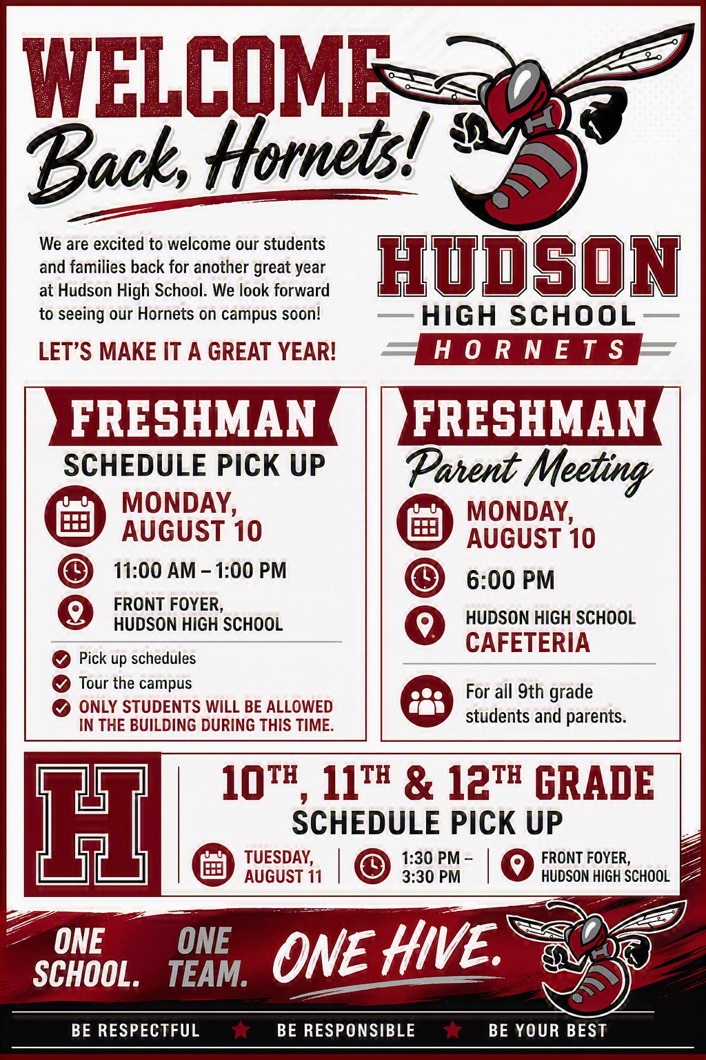 Back to School Information