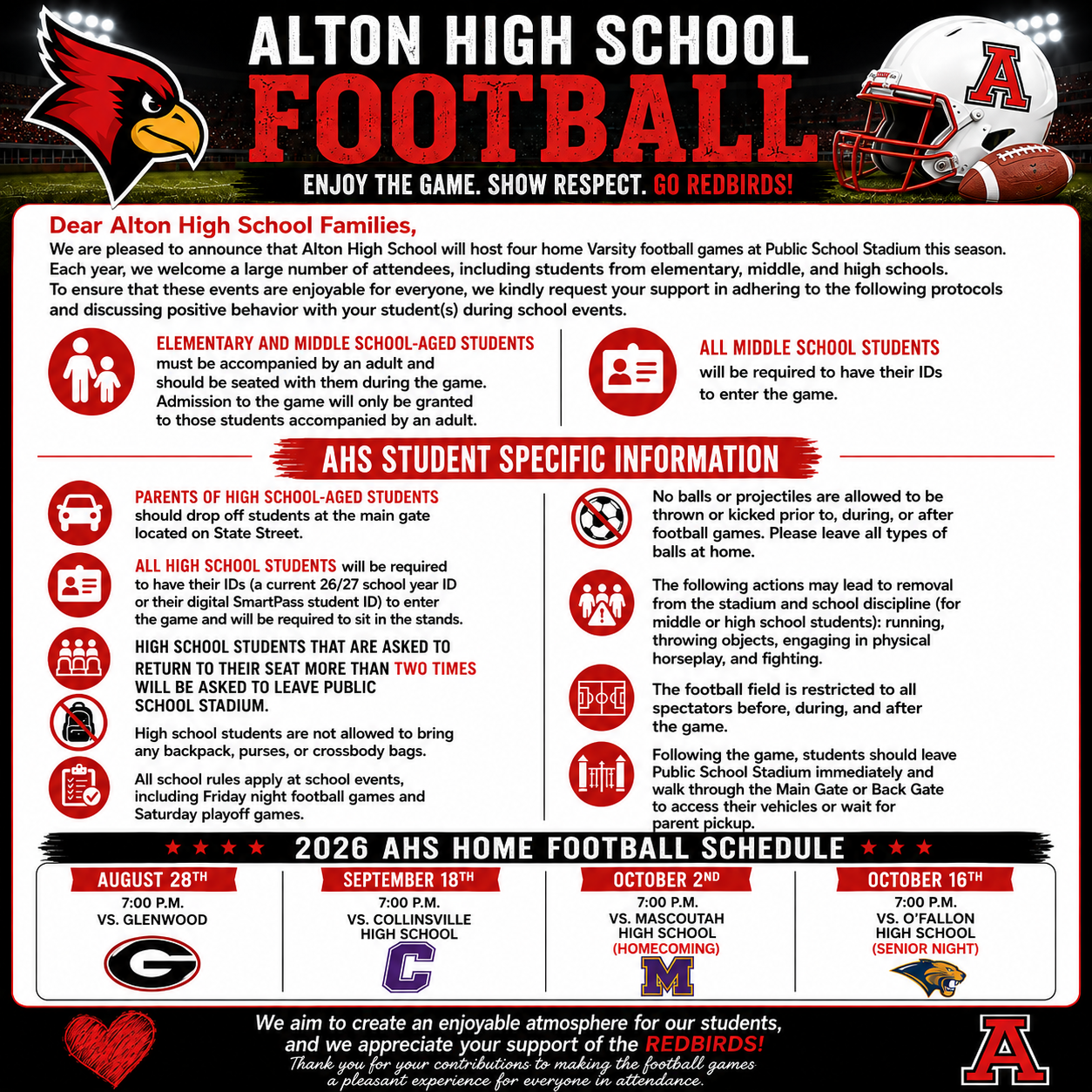 2026 Football Game Information