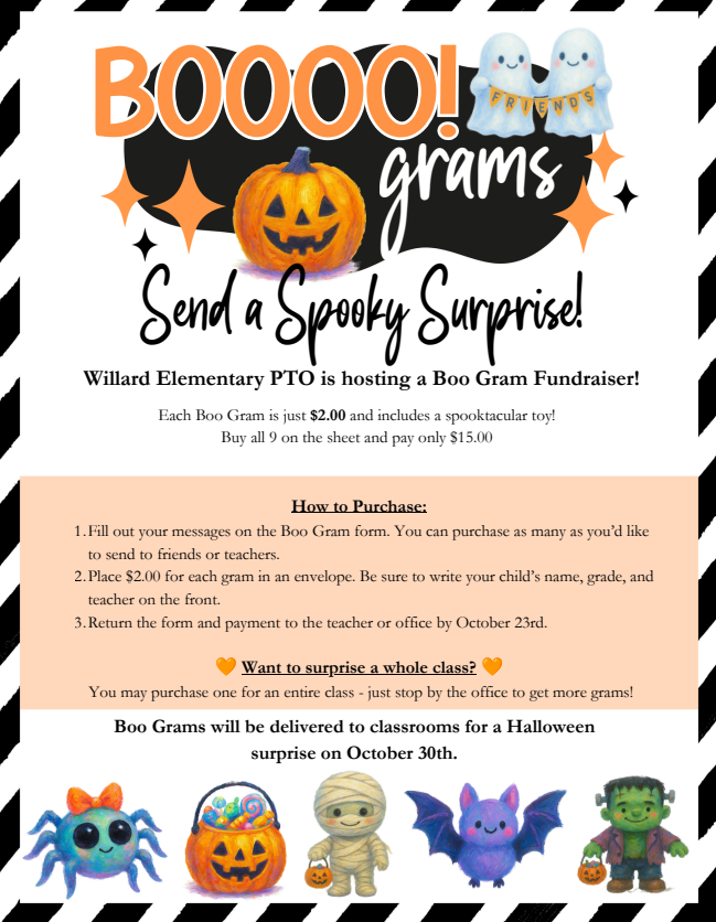 BOO grams - fundraiser