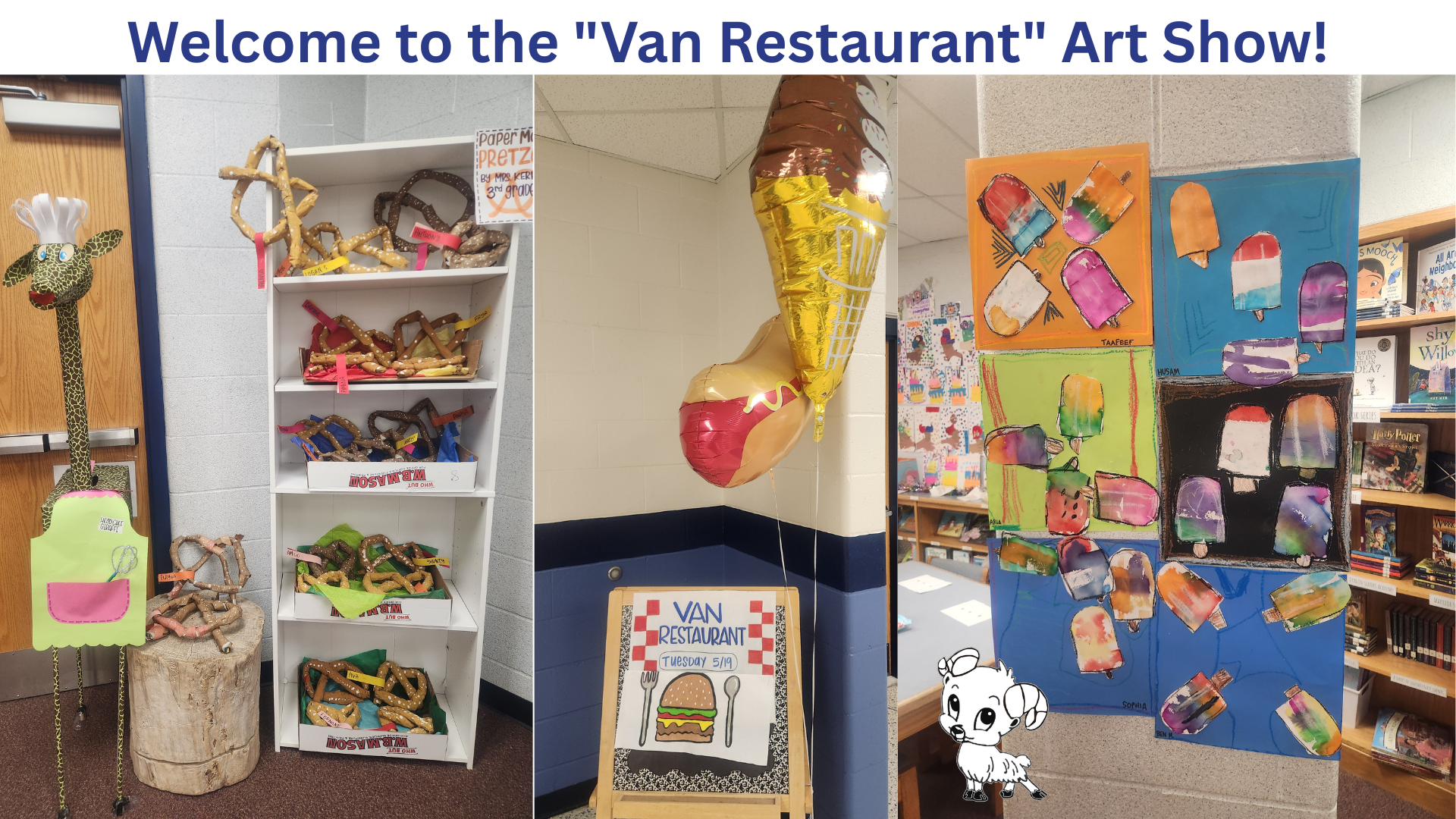 A Culinary Sensation: Van Rensselaer Elementary Hosts "Van Restaurant" Art Show