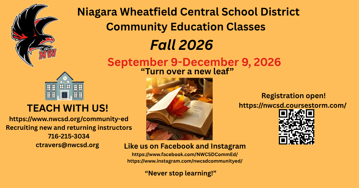 Fall 2026 Community Education Program 