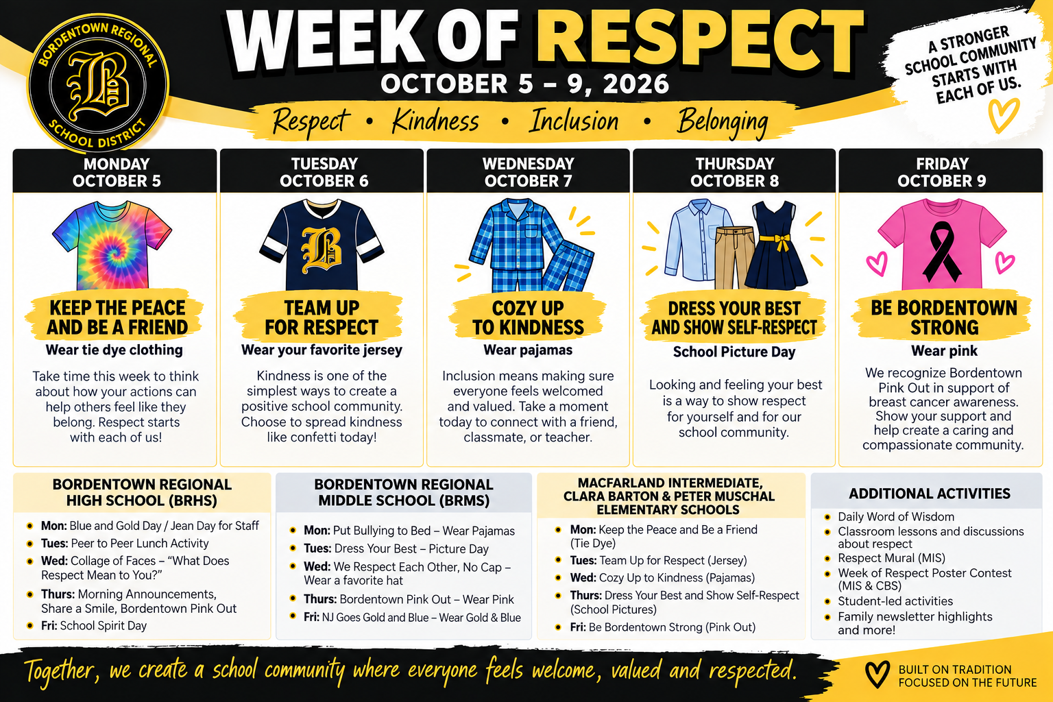 October 5th - 9th BRSD Celebrates the "Week of Respect"