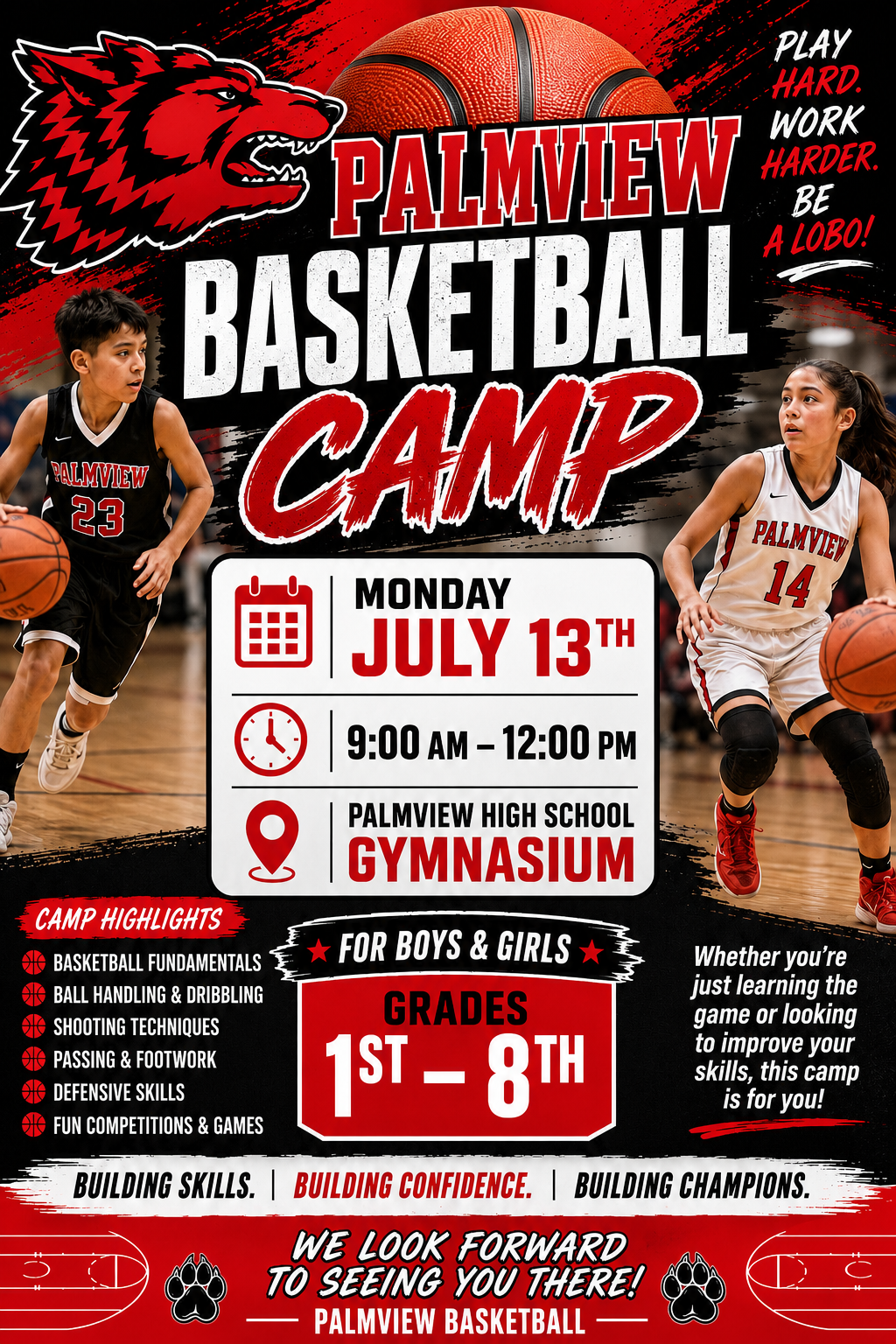 🏀💪 Take Your Skills to the Next Level with Palmview Basketball! 💪🏀