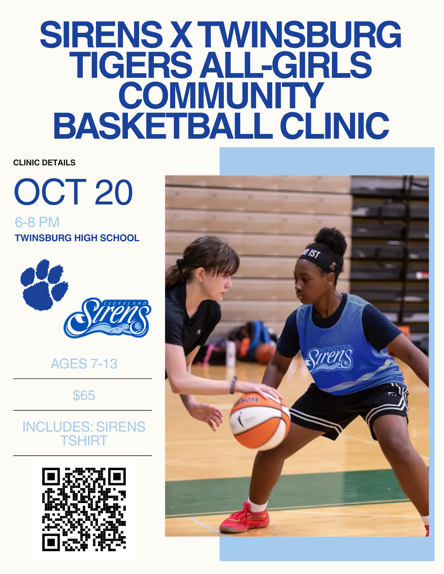 Cleveland Sirens Girls Youth Basketball Clinic