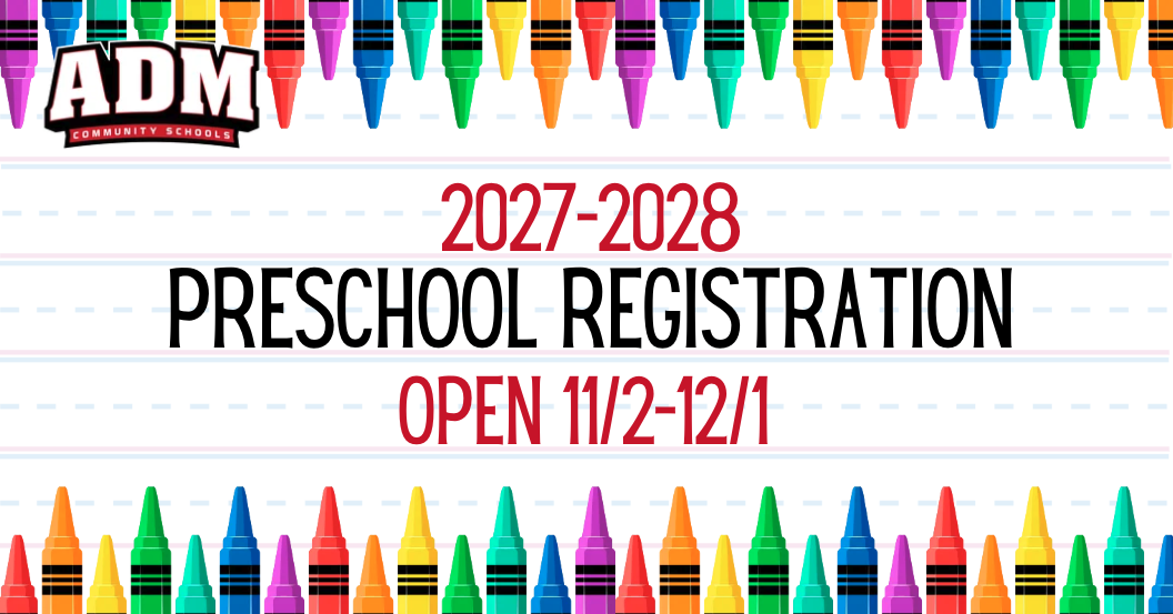 2027-28 Preschool Registration 11/2-12/1