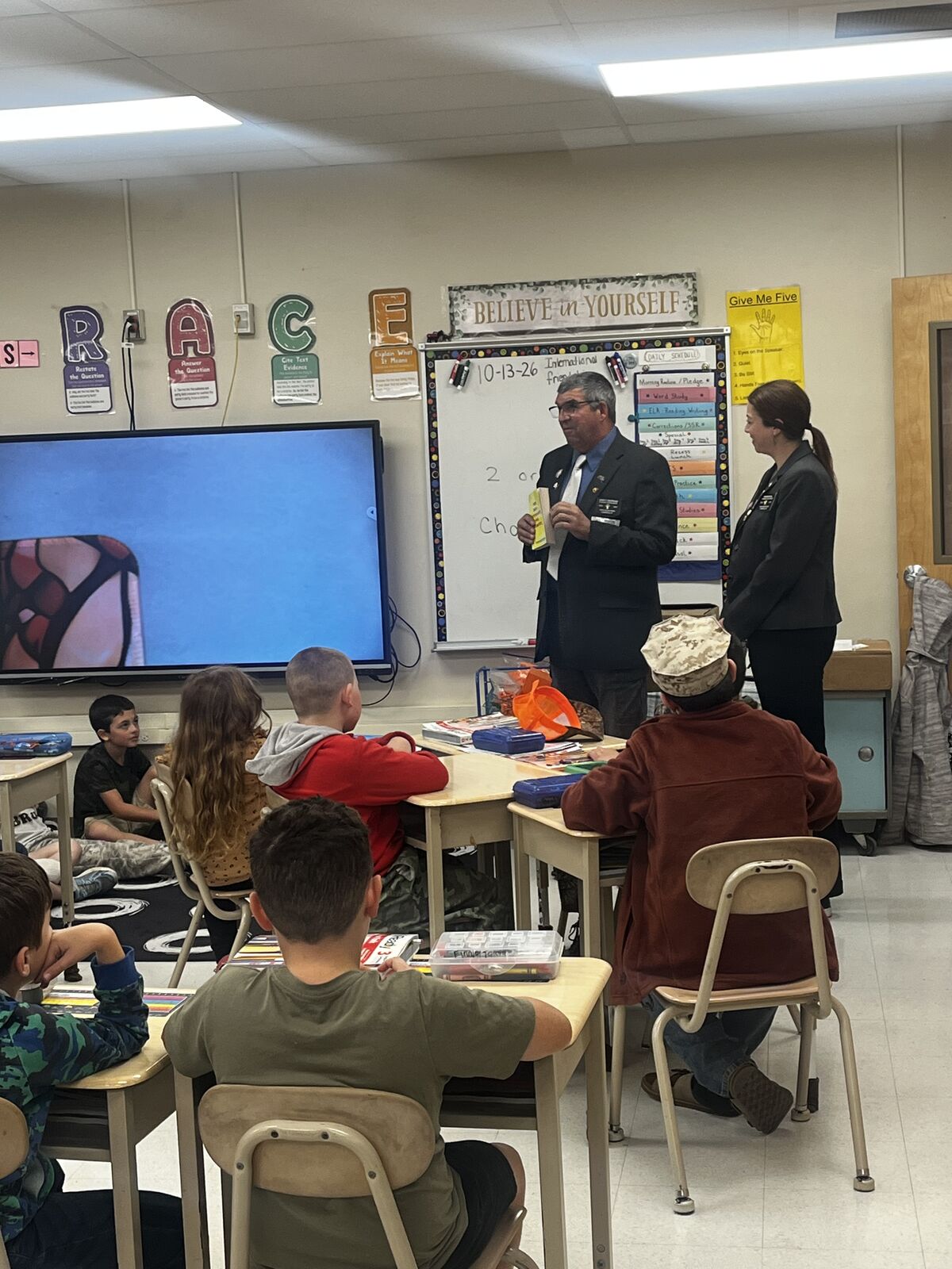 Lowville Elks Delivers Dictionaries to Third Grade!