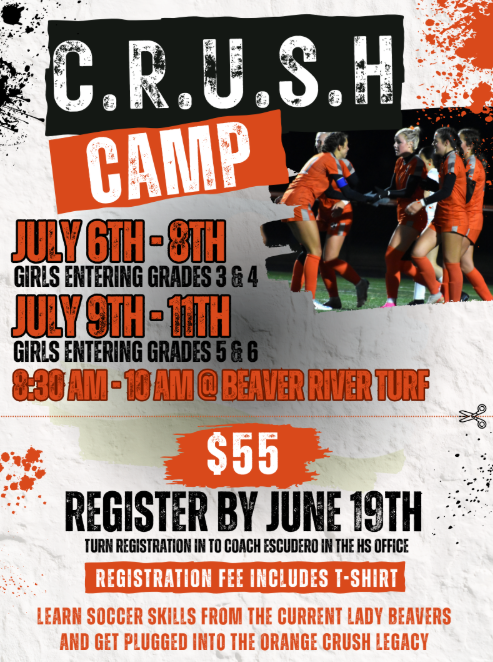 C.R.U.S.H. SOCCER CAMP (3-6 grades)