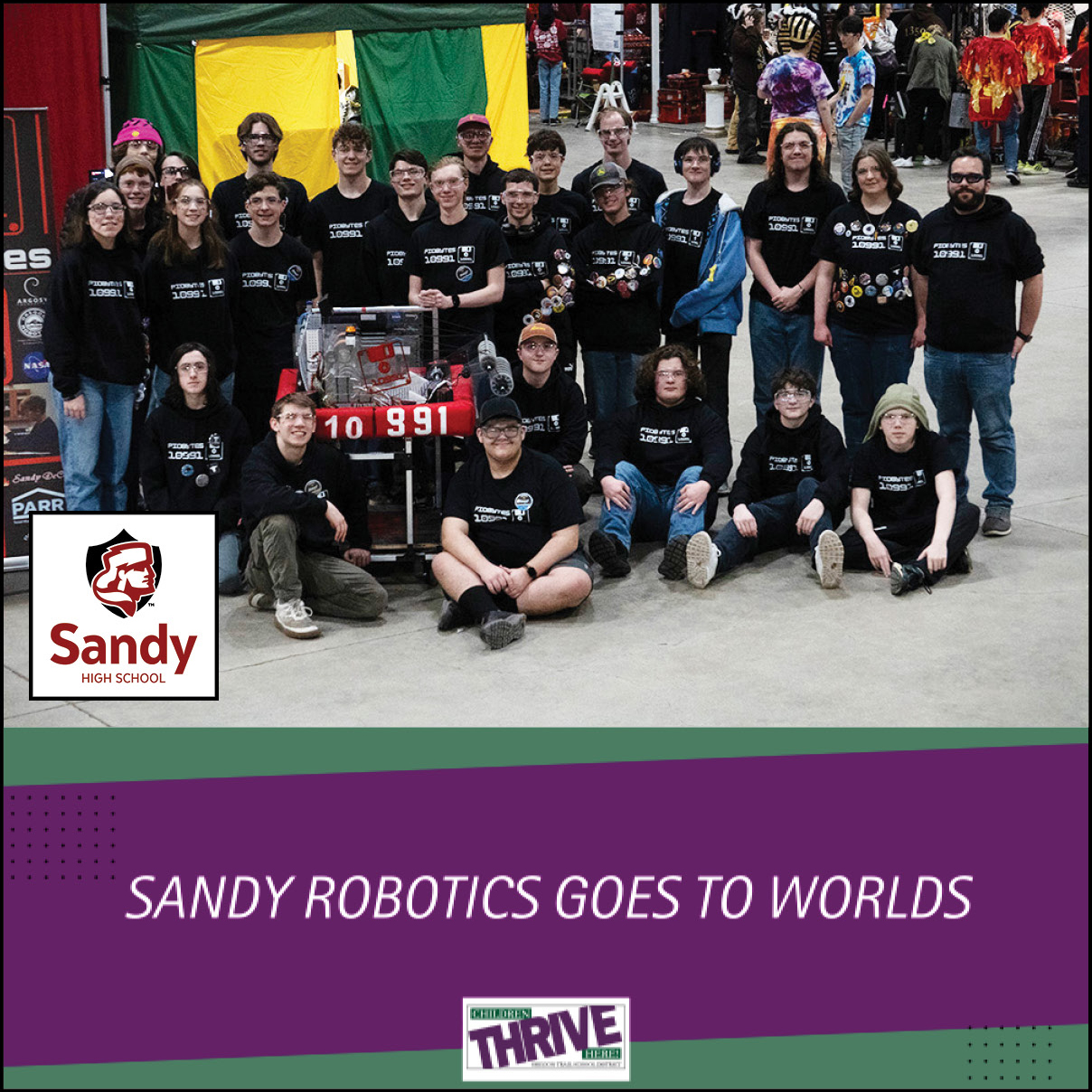 Sandy High School Robotics Goes to Worlds!