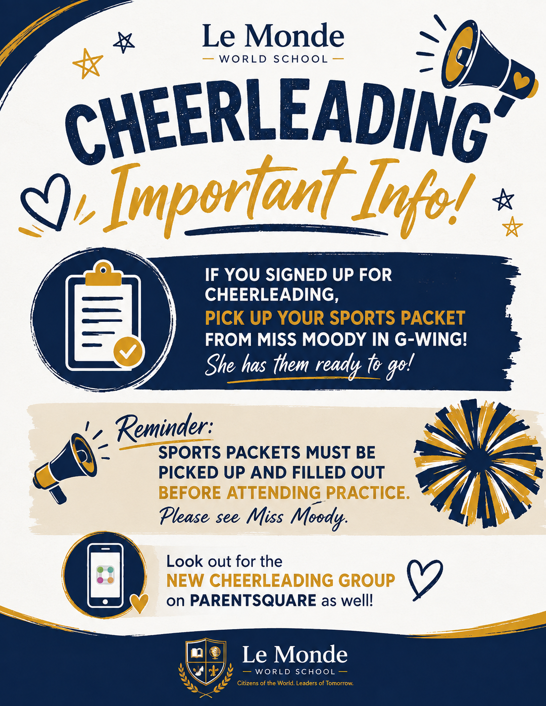 Cheerleading@ Le Monde