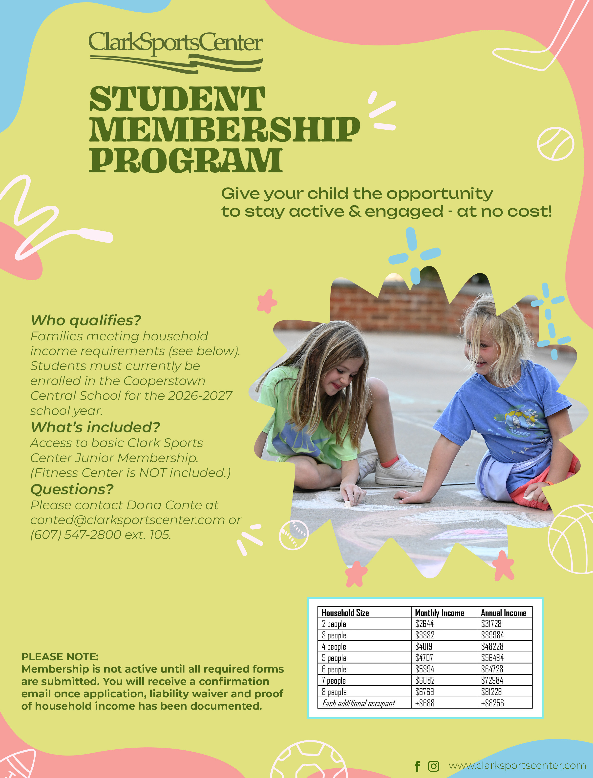 Clark Sports Center Student Membership Program 