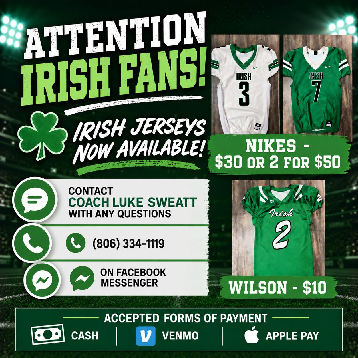 Attention Irish Fans!!!