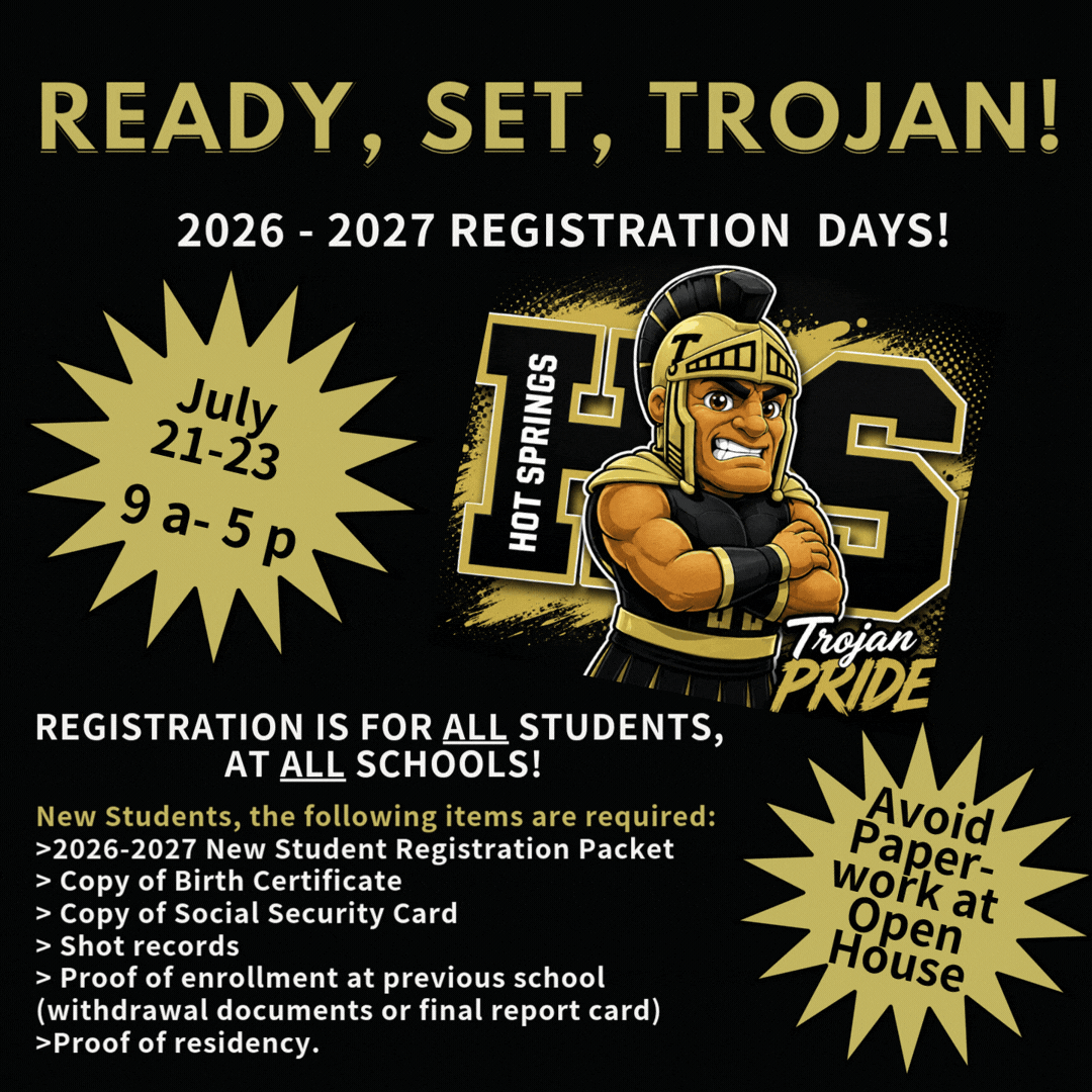 Registration Set for July 21 - 23 at All Schools
