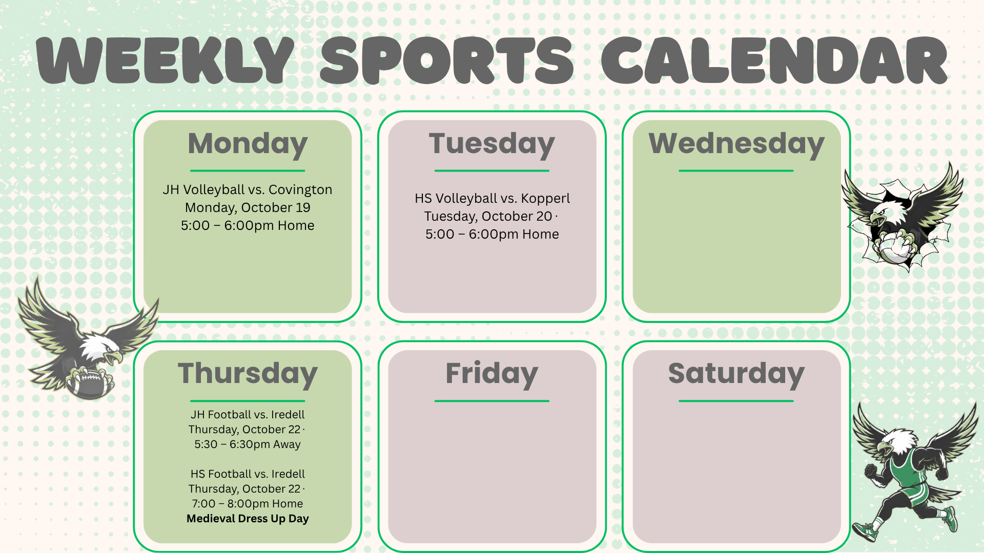 This Week In Sports