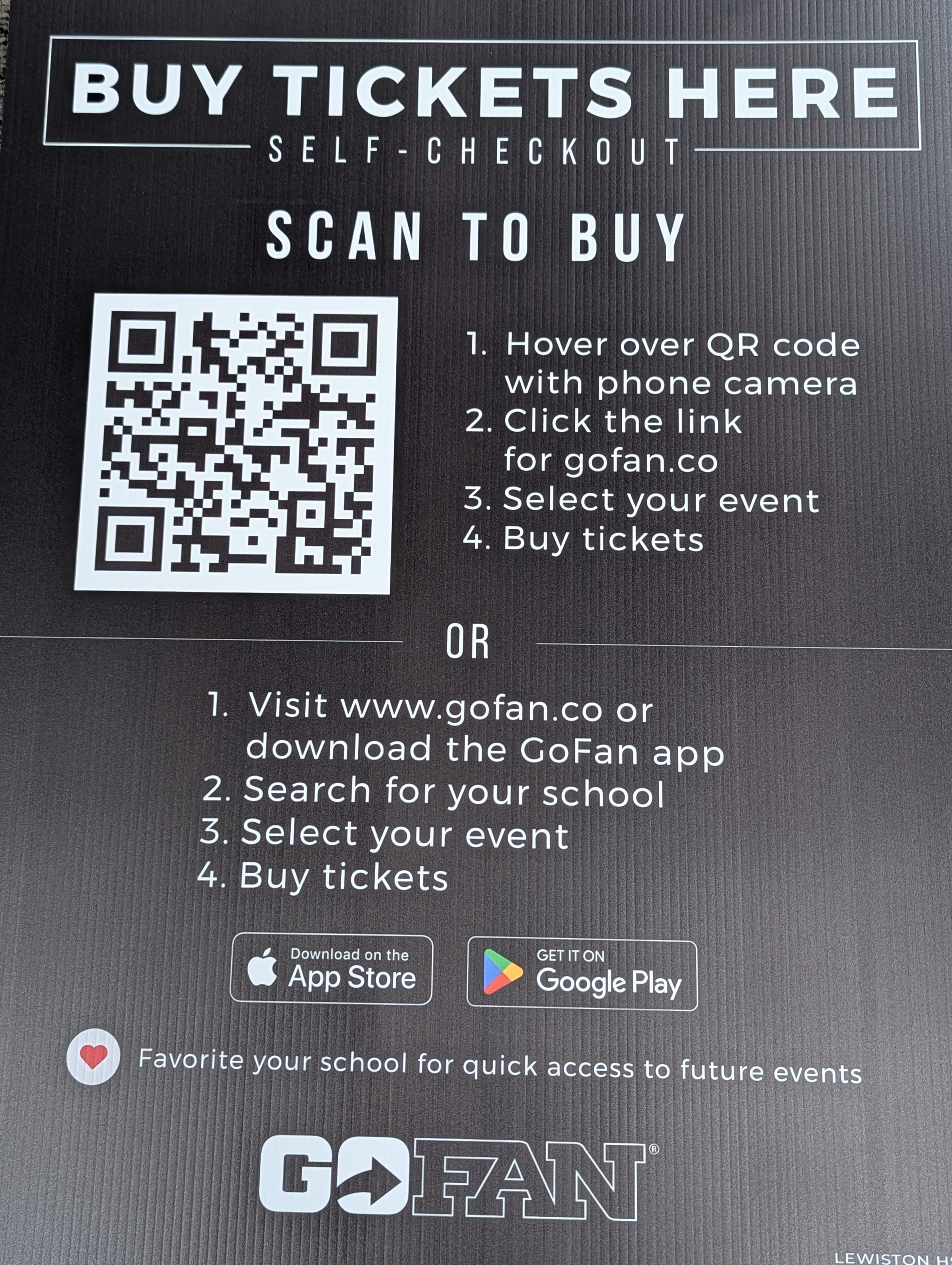 Event and activities ticket Information