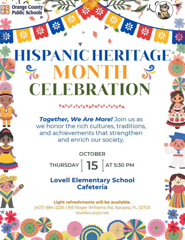 🎉 Lovell Celebrates Hispanic Heritage Month! Save the Date - Oct. 15
