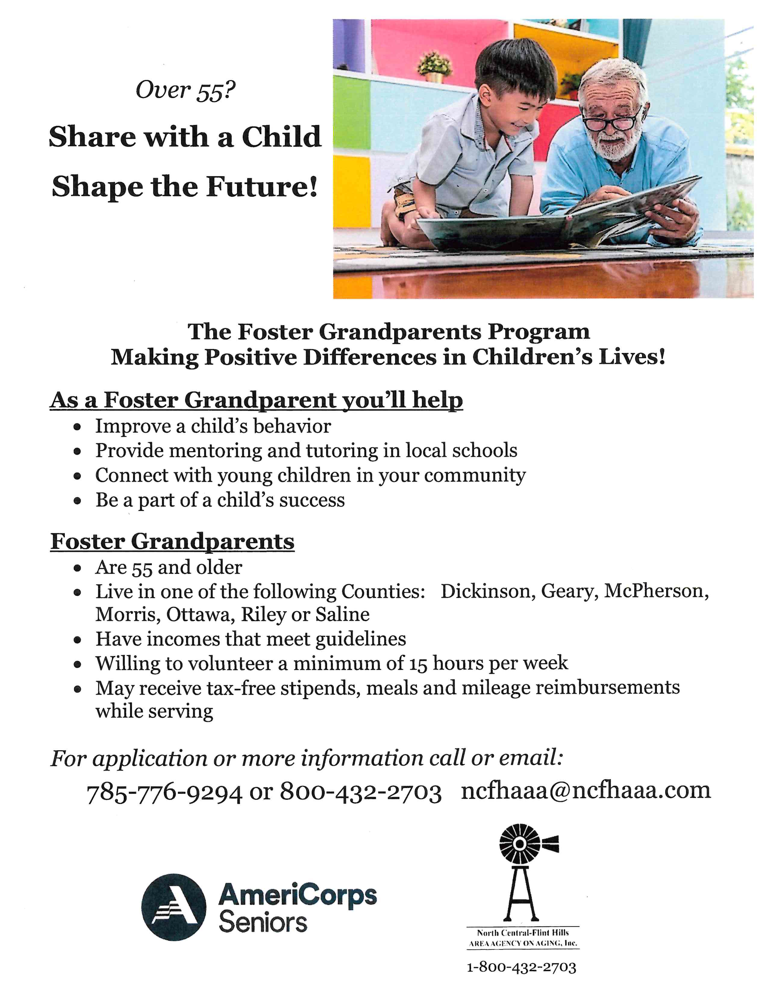 Foster Grandparent Program - Please Share